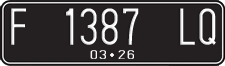 License plate of Indonesia, Regular plates