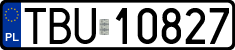 License plates of Poland, Regular car plates