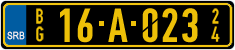 License plate of Serbia, Diplomatic