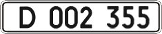 License plate Ukraine, Diplomatic