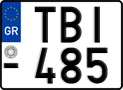 License plate of Greece, Motorcycles