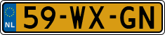License plate of the Netherlands, Trailers