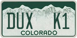 Colorado, Vanity Plates