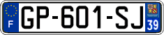 French license plate, SIV (ordinary)