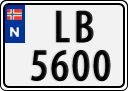 License plate of Norway, Trailers, motorcycles, special vehicles