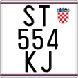 License plate of Croatia, Motorcycles
