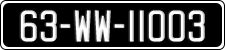 License plate of Ireland, Regular plates