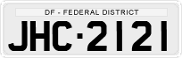 License plate of Brazil, Private owners (1990)