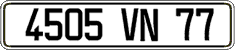 French license plate, FNI