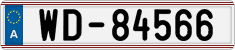 License plate of Austria, Diplomatic