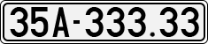 License plate of Vietnam, Cars