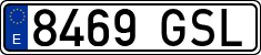 License plates of Spain, Ordinary (2000)