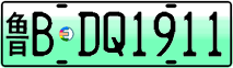 License plate of China, Electric vehicles