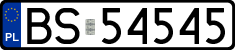 License plates of Poland, Regular car plates