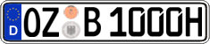 German license plate, Plates for oldtimers (type 