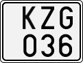 License plate of Sweden, Regular plates