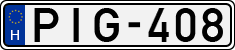 license plates of Hungary, Cars (1990)