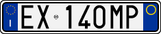License plate of Italy, Cars (1994 year series)