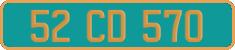 French license plate, Diplomatic