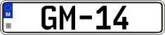 License plate of Malta, High authorities (GM-12)