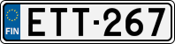 License plate of Finland, Cars