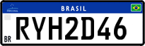 License plate of Brazil, Private owners (Mercosul)