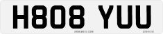 License plate of the United Kingdom, 1983 year system