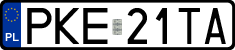 License plates of Poland, Regular car plates
