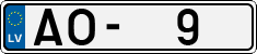 License plate of Latvia, Regular car plates