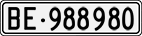 License plate of Switzerland, Cars