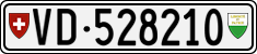 License plate of Switzerland, Cars