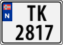 License plate of Norway, Trailers, motorcycles, special vehicles