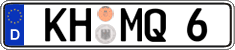 German license plate, Regular plates