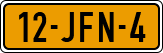 License plate of the Netherlands, Cars