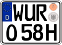 German license plate, Plates for oldtimers (type 