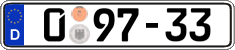 German license plate, Diplomatic