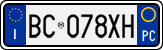 License plate of Italy, Cars (1994 year series)