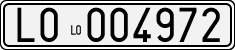 License plate of Italy, Cars (1927 year series)