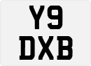 License plate of the United Kingdom, 1983 year system