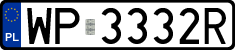License plates of Poland, Regular car plates
