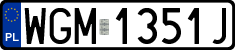 License plates of Poland, Regular car plates