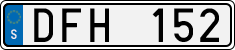 License plate of Sweden, Regular plates