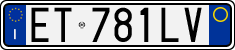 License plate of Italy, Cars (1994 year series)