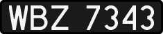License plates of Poland, 1976 year system