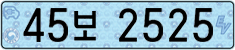 License plate of South Korea, Electric vehicles