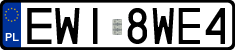 License plates of Poland, Regular car plates