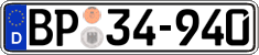German license plate, Authorities and federal agencies