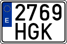 License plates of Spain, Ordinary (2000)