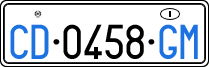 License plate of Italy, Diplomatic