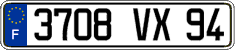 French license plate, FNI